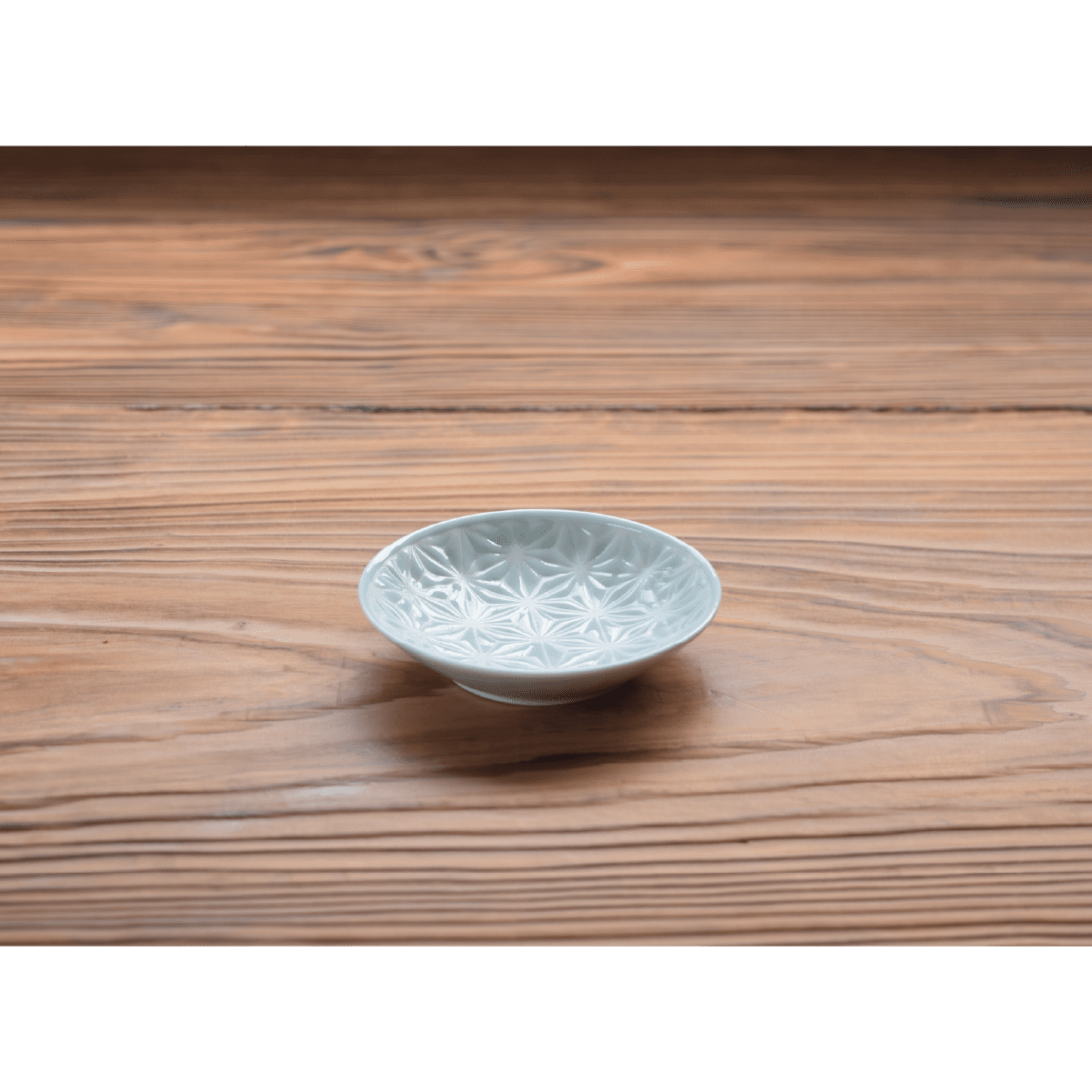 麻の葉ブルー Wプレート(S)