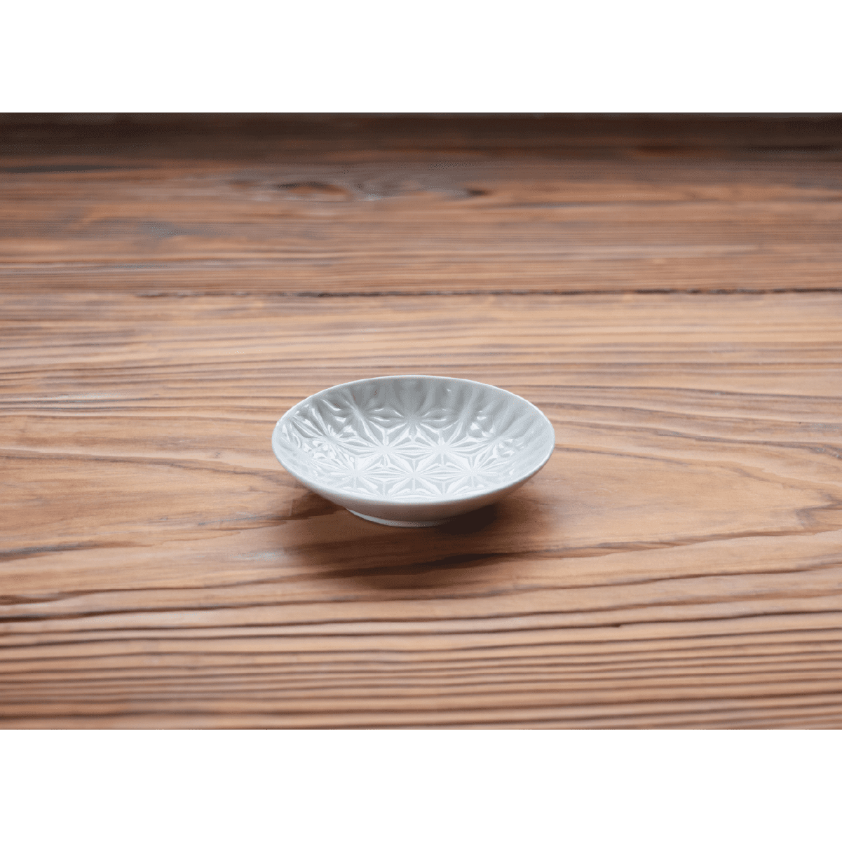 麻の葉ホワイト Wプレート(S)