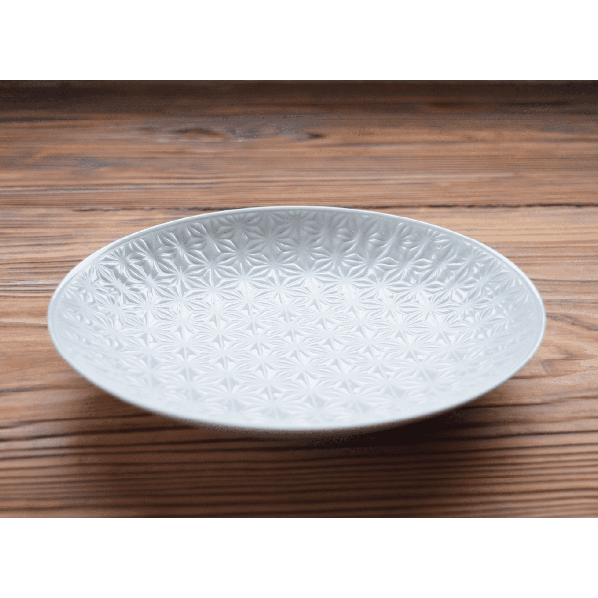 麻の葉ホワイト Wプレート(L)
